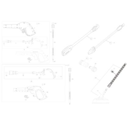 Imagem de Tubo Extensor Prolongador 400mm Compatível com Lavadora Karcher K3.100 Plus Kit Casa