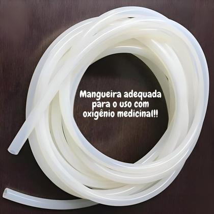 Imagem de Tubo Extensor Silicone 100 Macio Para Conectar Cânula Nasal Oxigênio Med