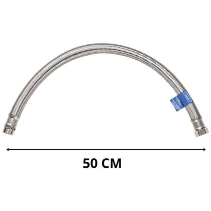 Imagem de Tubo Mangueira Flexível Inox Anti Ruído 1 Pol 50CM Syllent