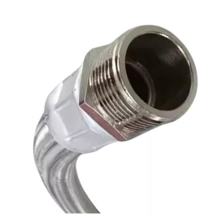 Imagem de Tubo Mangueira Flexível Inox Anti Ruído 1 Pol 50CM Syllent