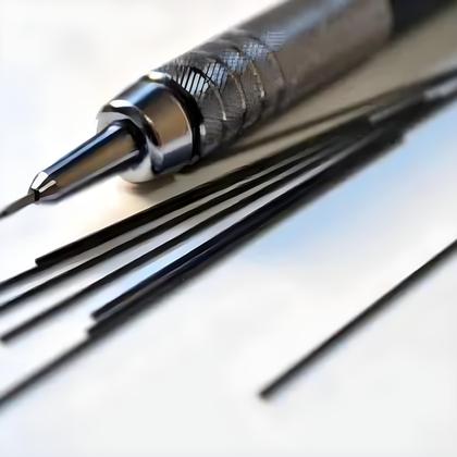 Imagem de Tubo Mina Grafite Pentel Hi-polymer Super 0.9Mm B com 12 Unidades