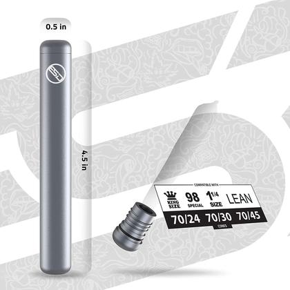 Imagem de Tubo porta-cigarros ESD Metal Grey para King Size e 1-1/4