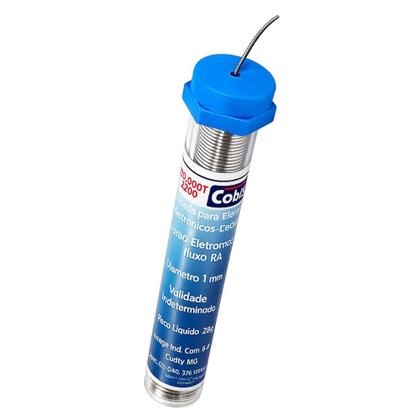 Imagem de Tubo solda azul fina cobix 1mm 60x40 tubo 4m