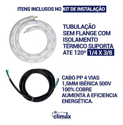 Imagem de Tubulação Infra 1/4 X 3/8 3 Metros Com Cabo Pp 4 Vias 1.5