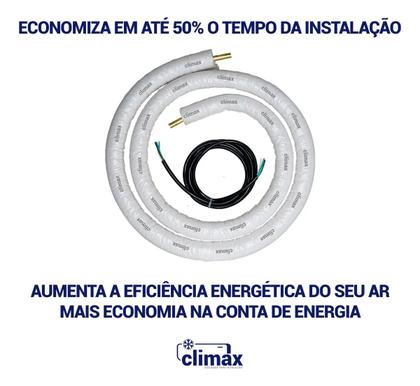 Imagem de Tubulação Infra 1/4 X 3/8 3 Metros Com Cabo Pp 4 Vias 1.5