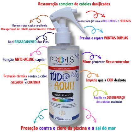 Imagem de Tudo Aqui Leavin Fluido Multibeneficos para Cabelos Anti Frizz