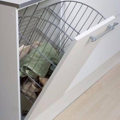 Imagem de Tulha Basculante 30 Cm Cromada Para Embutir No Armário