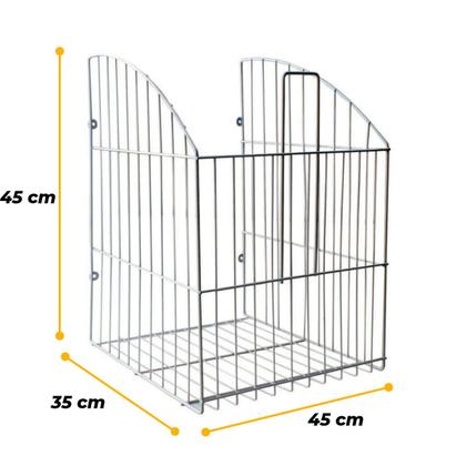 Imagem de Tulha Basculante 45 Cm Cromada Para Embutir No Armário