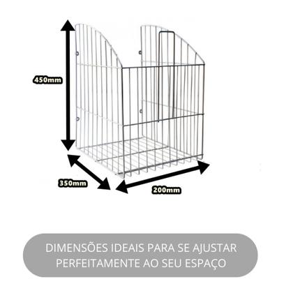 Imagem de Tulha Basculante Epox Branco 200mm Bit 2,50 Bredal Aramado Roupeiro Planejados