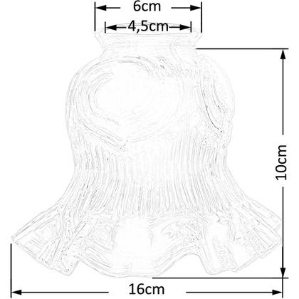 Imagem de Tulipa Caracol Com Colar Fosca P/ Pendente Lustre Arandela