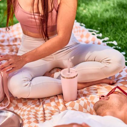 Imagem de Tumbler Hydro Flask All Around 600 mL com tampa de palha Botanical Bliss