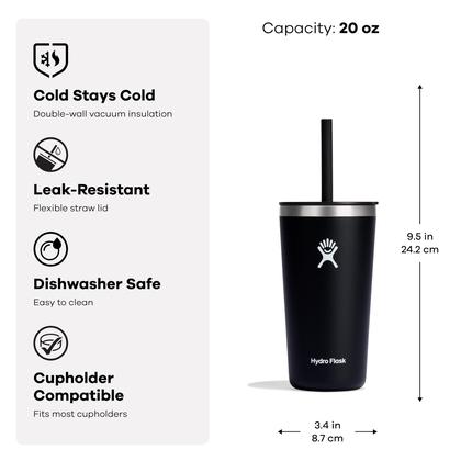 Imagem de Tumbler Hydro Flask All Around 600 mL com tampa de palha Reef