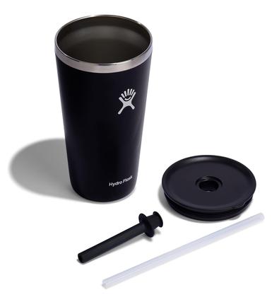 Imagem de Tumbler Hydro Flask All Around 800 mL com tampa de palha preta