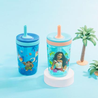 Imagem de Tumbler Zak Designs Disney Moana 2 Kelso, pacote com 2 unidades