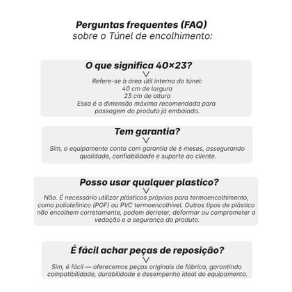 Imagem de Túnel de Encolhimento para Embalagens Plásticas PVC Poliolefínico Termoencolhivel 220V