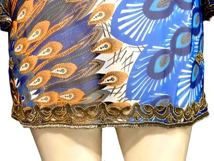 Imagem de Túnica Chiffon, Bordado Com Pedraria, Ideal Para Festas T: M