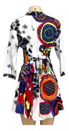 Imagem de Tunica Indiana Em Viscose, Abotoamento Frontal, Cod. 2201