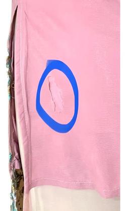 Imagem de Túnica Indiana Feminina Festa Luxo Bordada PK-2436 Peq. Defeito