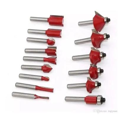 Imagem de Tupia 650w 110v + Kit Fresas 6mm 15 Peças