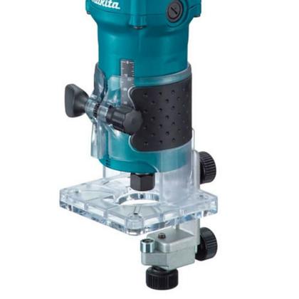 Imagem de Tupia 6mm com Base Articulada 530W 30000 RPM Pinça 6mm com CJ Guia Chaves e Pinça 3709 220V Makita
