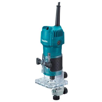 Imagem de Tupia 6mm com Base Articulada 530W 30000 RPM Pinça 6mm com CJ Guia Chaves e Pinça 3709 220V Makita