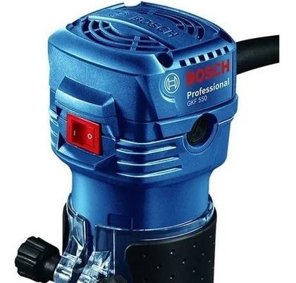 Imagem de Tupia Bosch Gkf 550 550w 220v + Kit Fresas P/ Madeira 12 Pcs