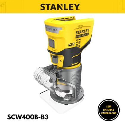 Imagem de Tupia Compacta 20V Stanley SCW400B-B3 MAX Brushless c/ Ajuste Fino  Sem Bateria