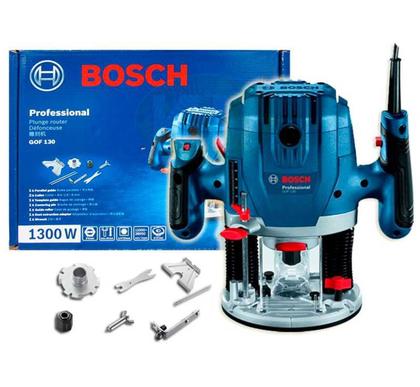 Imagem de Tupia de Coluna 6 MM 1300W Profissional com Acessórios GOF 130 BOSCH