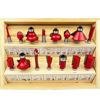 Tupia De Mão Laminadora 650w 6mm + Jogo Fresa 15 Peças - Steel