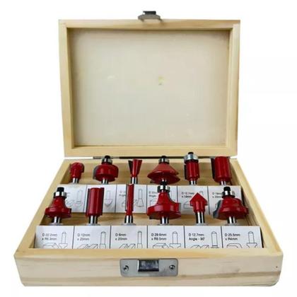 Tupia De Mão Laminadora 650w 6mm + Jogo Fresa 15 Peças - Steel