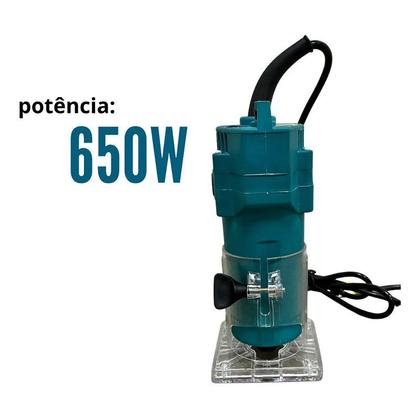 Imagem de Tupia Eletrica 650w 6mm Velocidade maxima 30000rpm 110v Importway IWTUP110