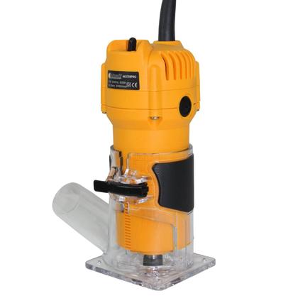 Imagem de Tupia Laminadora 600W com Coletor de Pó 30000 RPM Base Transparente Ideal para Madeira e MDF
