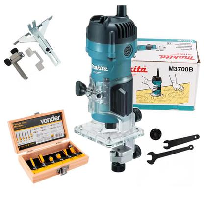 Imagem de Tupia Manual 6mm M3700b Makita 530 Watts