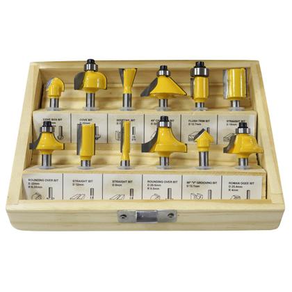 Imagem de Tupia Manual Laminadora 650W 30000 Rpm com Pinça de 6mm e Jogo de Fresas Importway Iwtjf