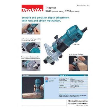 Imagem de Tupia manual laminadora makita 3709 530w 30000 rpm 220v