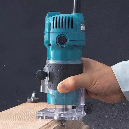 Imagem de Tupia Manual Laminados 530w Makita 3709 Com Kit Completo 220V