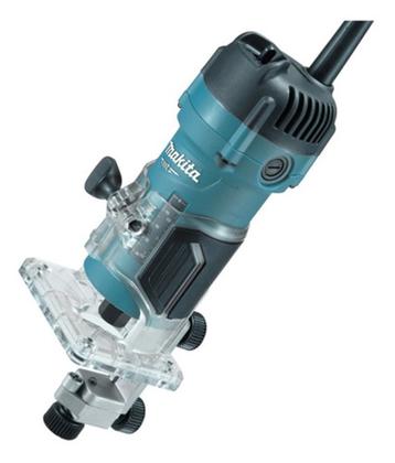 Imagem de Tupia Manual Makita 530W com Kit 12 Fresas Vonder de Alta Precisão  Profissional e Robusta  M3700B