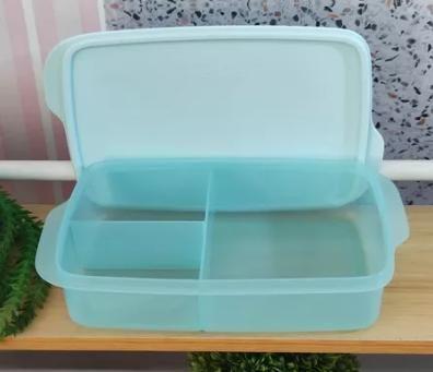 Imagem de Tupperware Basic Line Com Divisórias Aquamarine 1L