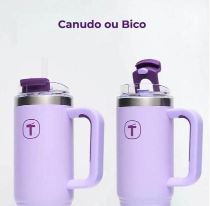 Imagem de Tupperware Copo Térmico Big T com canudo 1,1L Lilás