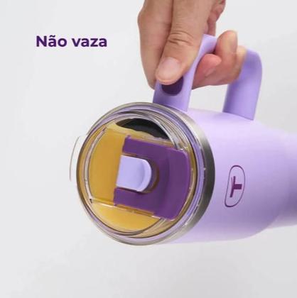 Imagem de Tupperware Copo Térmico Big T com canudo 1,1L Lilás