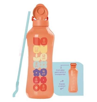 Imagem de Tupperware Garrafa Aquavibe com Canudo Flexivel 2 litros