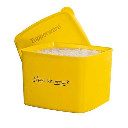 Tupperware Jeitoso 800ml Aqui Tem Arroz - Pote - Magazine Luiza