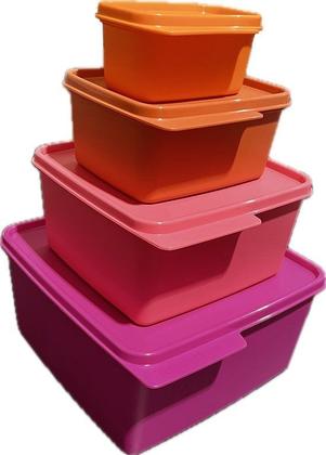 Imagem de Tupperware Kit 4 Potes Basic Line