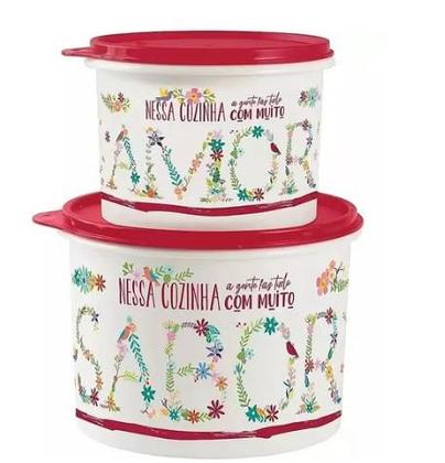 Imagem de Tupperware Kit  Caixa Amor 1,1 Lt e Caixa Sabor 2,4 Lts
