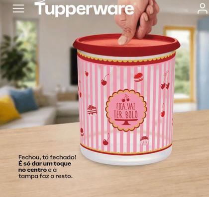 Imagem de Tupperware pote mantimentos instantânea mágica aqui tem bolo edição especial para mães 4,2 litros