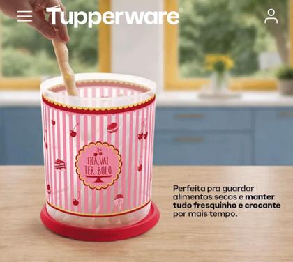 Imagem de Tupperware pote mantimentos instantânea mágica aqui tem bolo edição especial para mães 4,2 litros