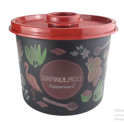 Imagem de Tupperware Redondinha Granulado com Bico Dosador Floral 350g