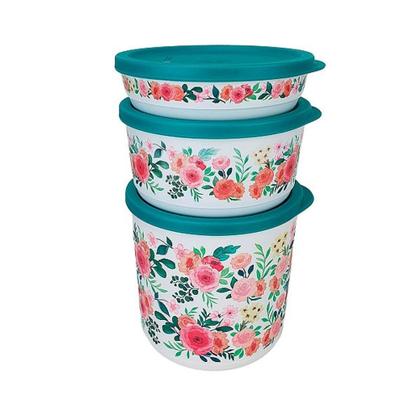 Imagem de Tupperware Refri Line Redondo Aquarela Kit 4 peças