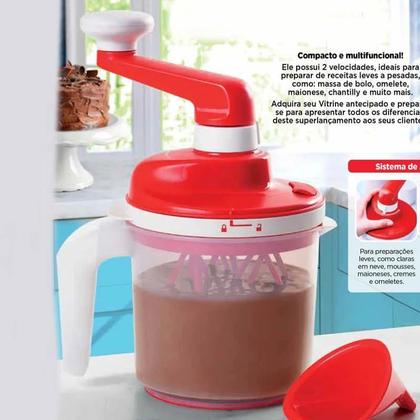 Imagem de Tupperware Speedy Chef Plus - Batedor Manual para Massas e Merengues