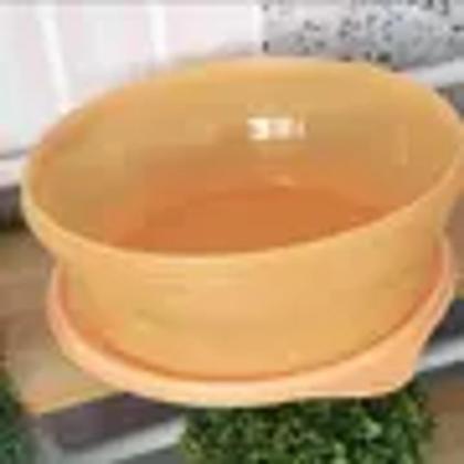 Imagem de Tupperware Tigela Classic - 1,4litros - Tampa Hermética Pote Vasilha - Cor Bala de Laranja
